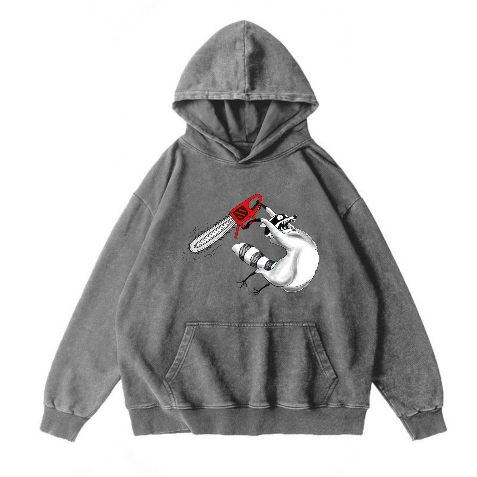 Magmoo Chainsaw Raccoon T-shirt Sweatshirt/ Hoodie