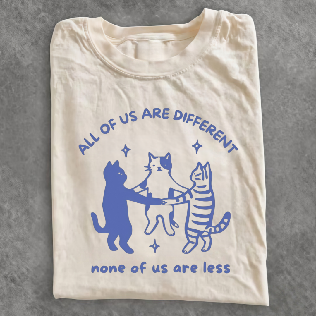 Magmoo All of Us Are Different Cat T-shirt