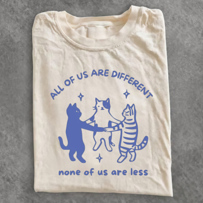 Magmoo All of Us Are Different Cat T-shirt
