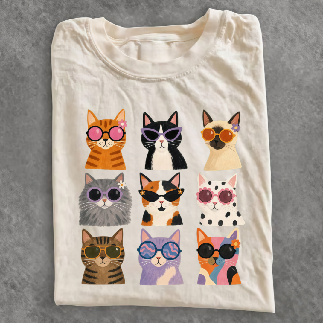 Magmoo Cool Cats Sunglasses T-shirt