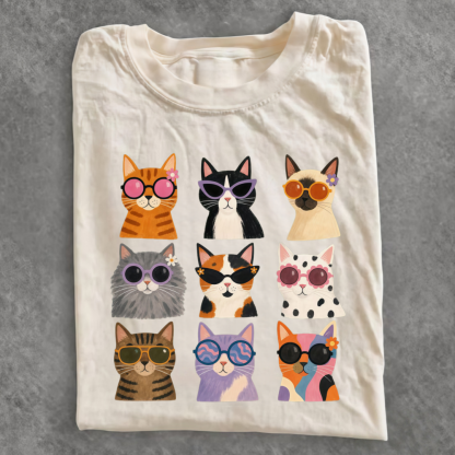 Magmoo Cool Cats Sunglasses T-shirt