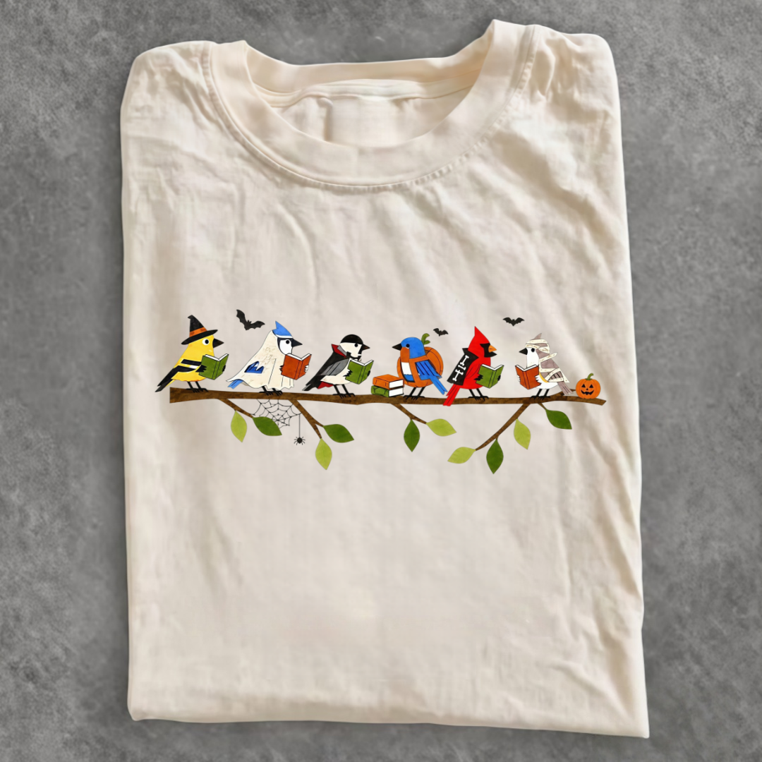 Magmoo Bookish Birds Club T-shirt
