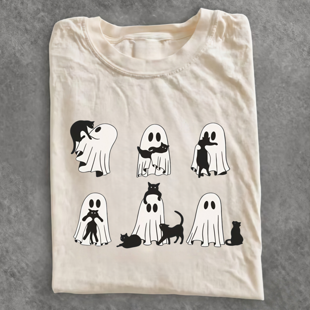 Magmoo Black Cat Ghost T-shirt