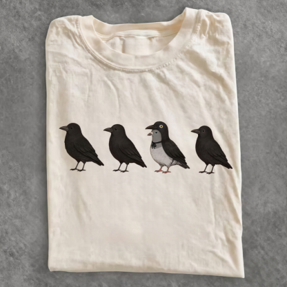 Magmoo Funny Crow Pigeon T-shirt