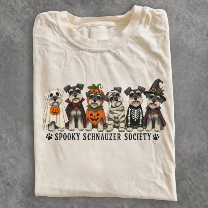 Magmoo Spooky Schnauzer Society T-shirt
