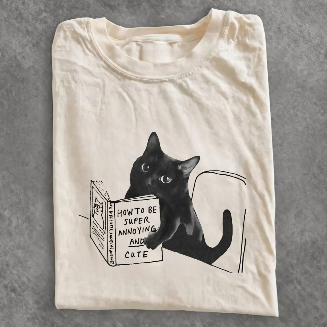 Magmoo How To Be Super Annoying And Cute Funny Cat T-shirt