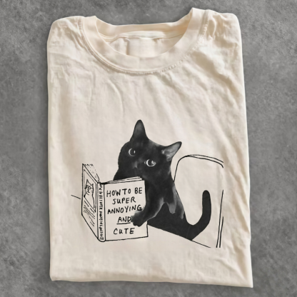 Magmoo How To Be Super Annoying And Cute Funny Cat T-shirt