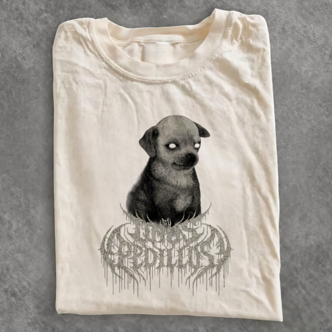 Magmoo Metal Chihuahua Dark T-shirt