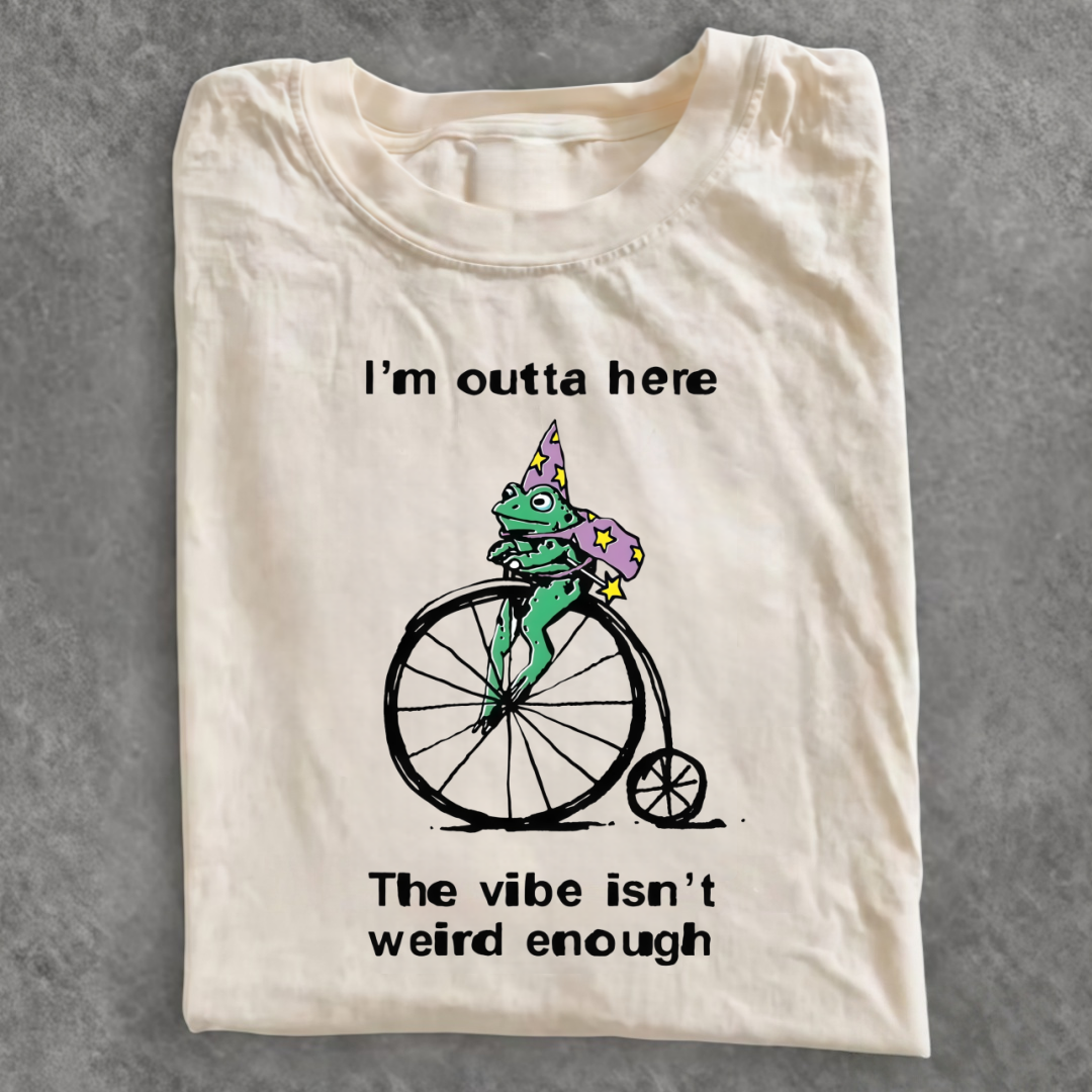 Magmoo The Vibe Isn't Weird Enough Frog T-shirt