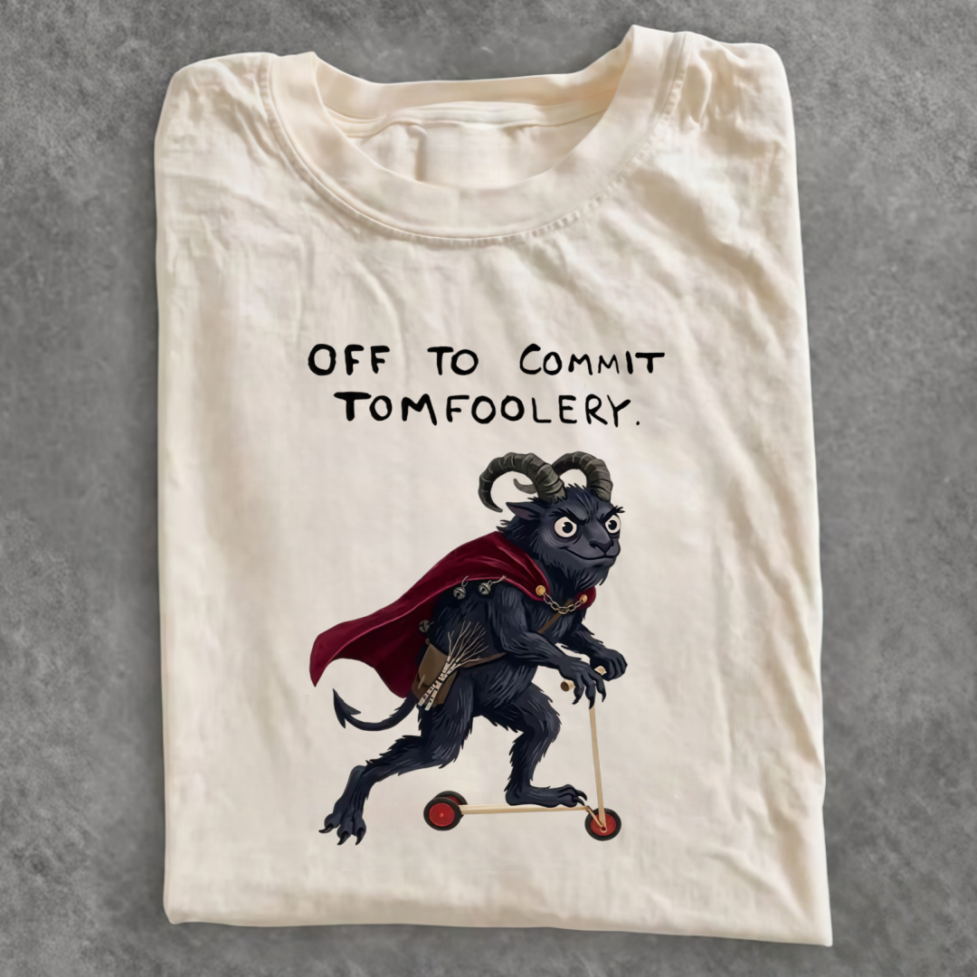 Magmoo Chaos Scooter Goat Funny Meme T-shirt