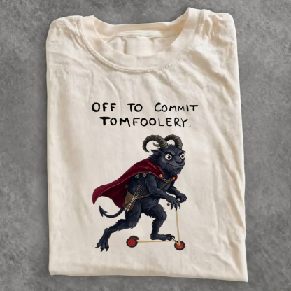 Magmoo Chaos Scooter Goat Funny Meme T-shirt