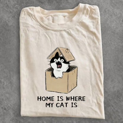Magmoo Cat Box Home Funny Meme T-shirt