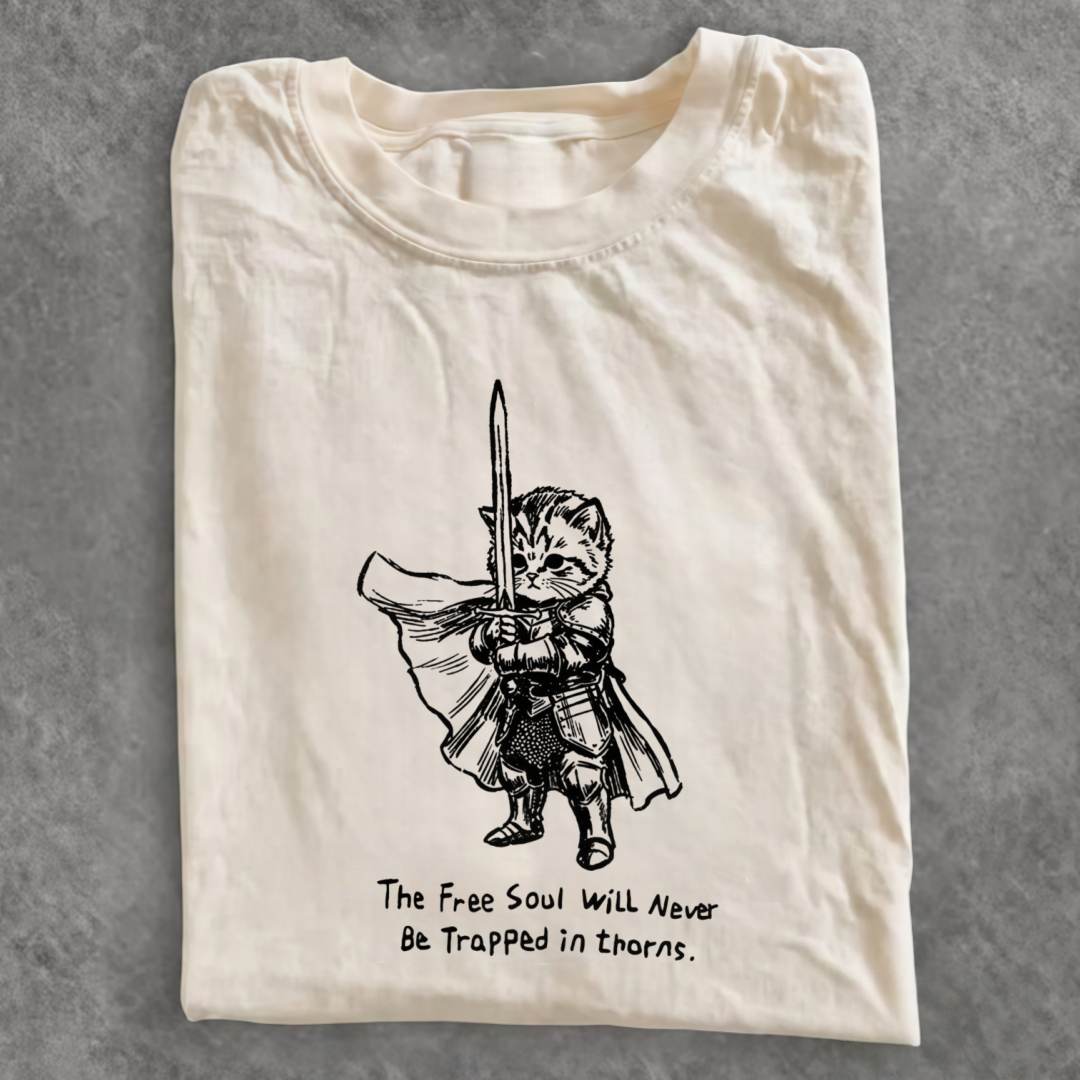 Magmoo Free Soul Warrior Cat T-shirt