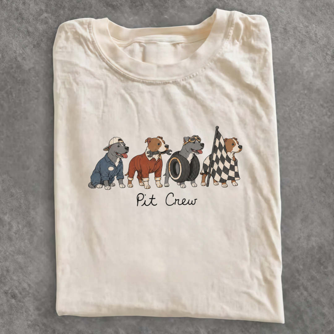 Magmoo Funny Pitbull Shirt Pit Crew Squad T-shirt