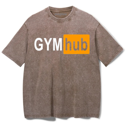 Magmoo Gym Hub Washed Gym Shirt