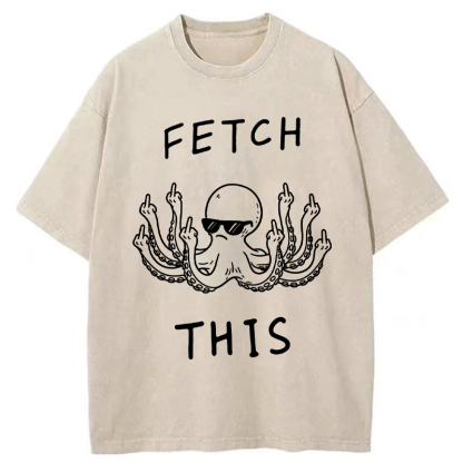 Magmoo OctoDon't Care Washed T-Shirt