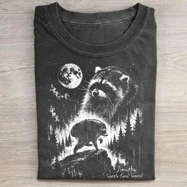 Magmoo Vintage Jimothy Raccoon T-shirt
