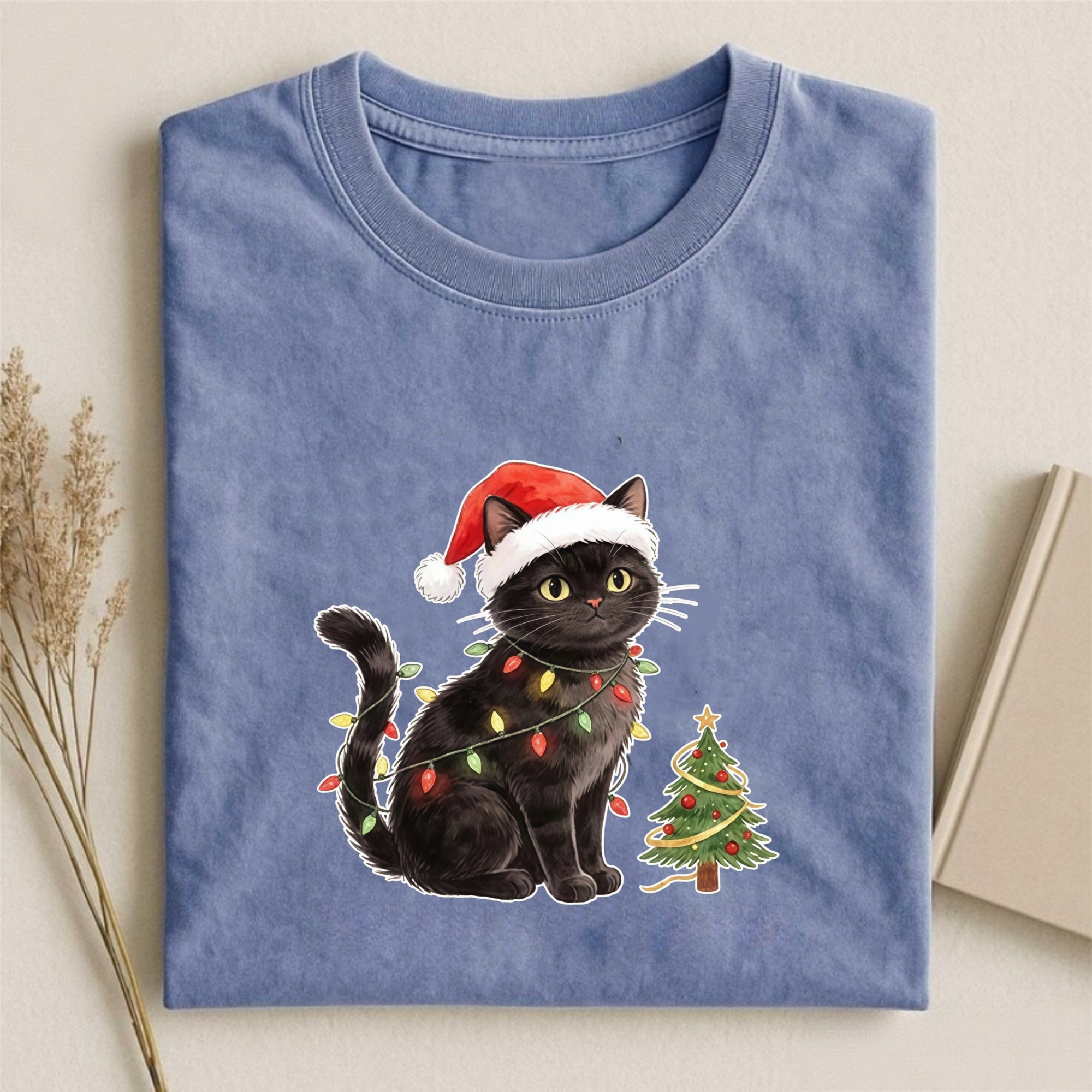 Magmoo Xmas Cat Charm T-shirt
