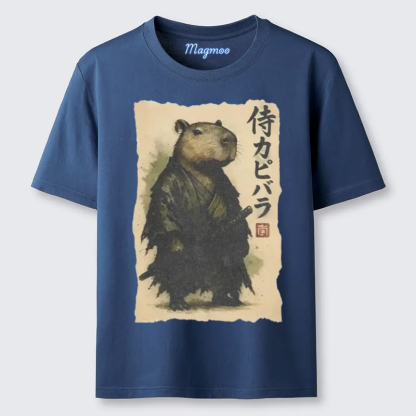 Magmoo Capybara Samurai T-shirt
