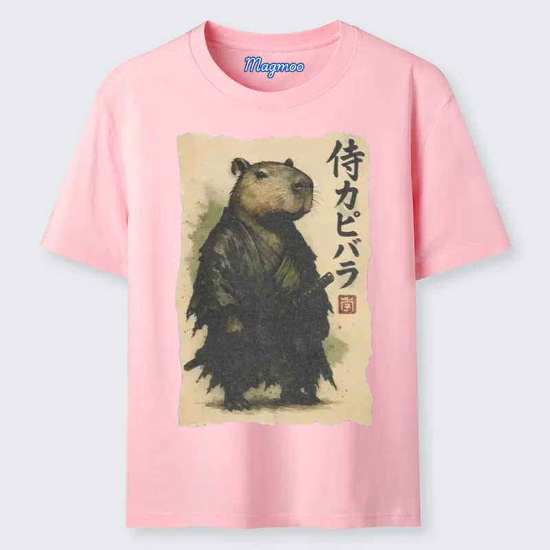 Magmoo Capybara Samurai T-shirt