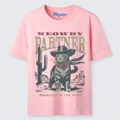 Magmoo Mwoedy Partner Cowboy Cat T-shirt