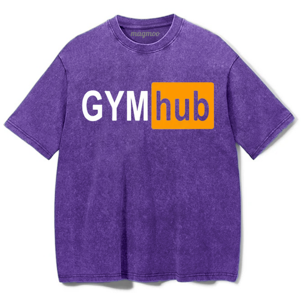 Magmoo Gym Hub Washed Gym Shirt