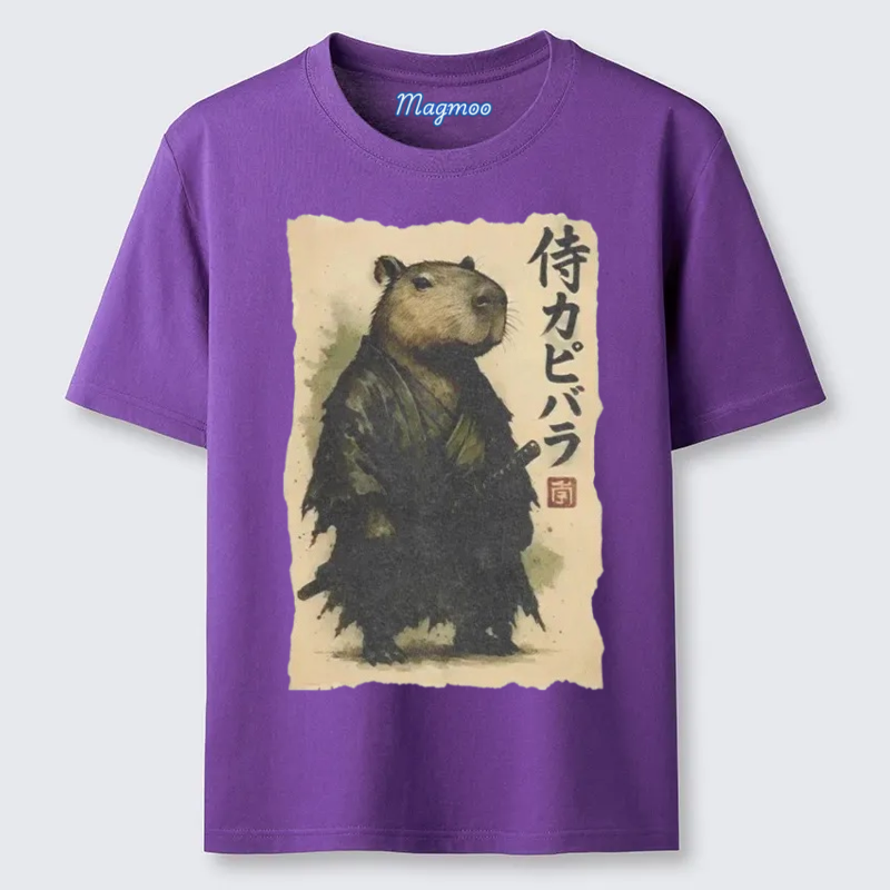 Magmoo Capybara Samurai T-shirt