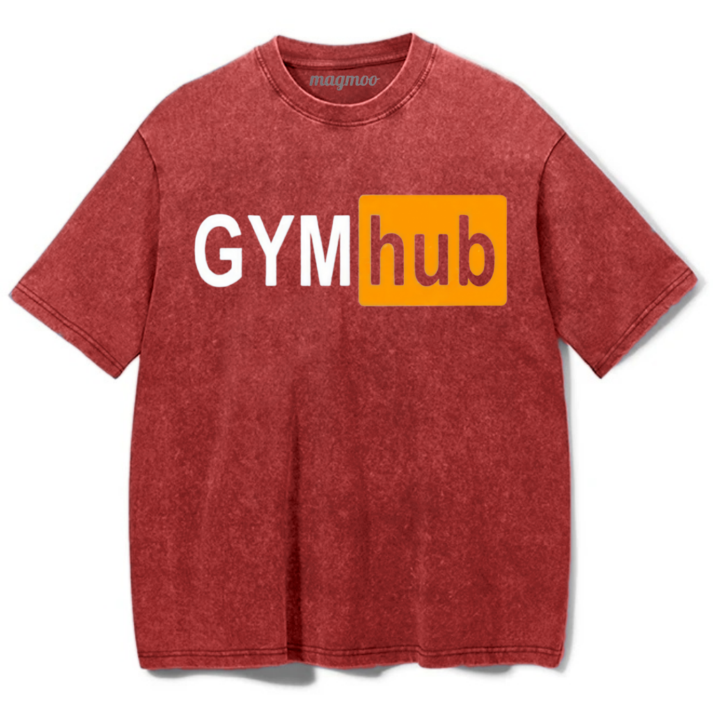 Magmoo Gym Hub Washed Gym Shirt
