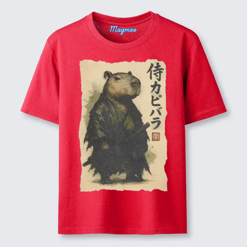 Magmoo Capybara Samurai T-shirt