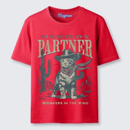 Magmoo Mwoedy Partner Cowboy Cat T-shirt