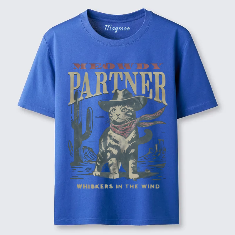 Magmoo Mwoedy Partner Cowboy Cat T-shirt