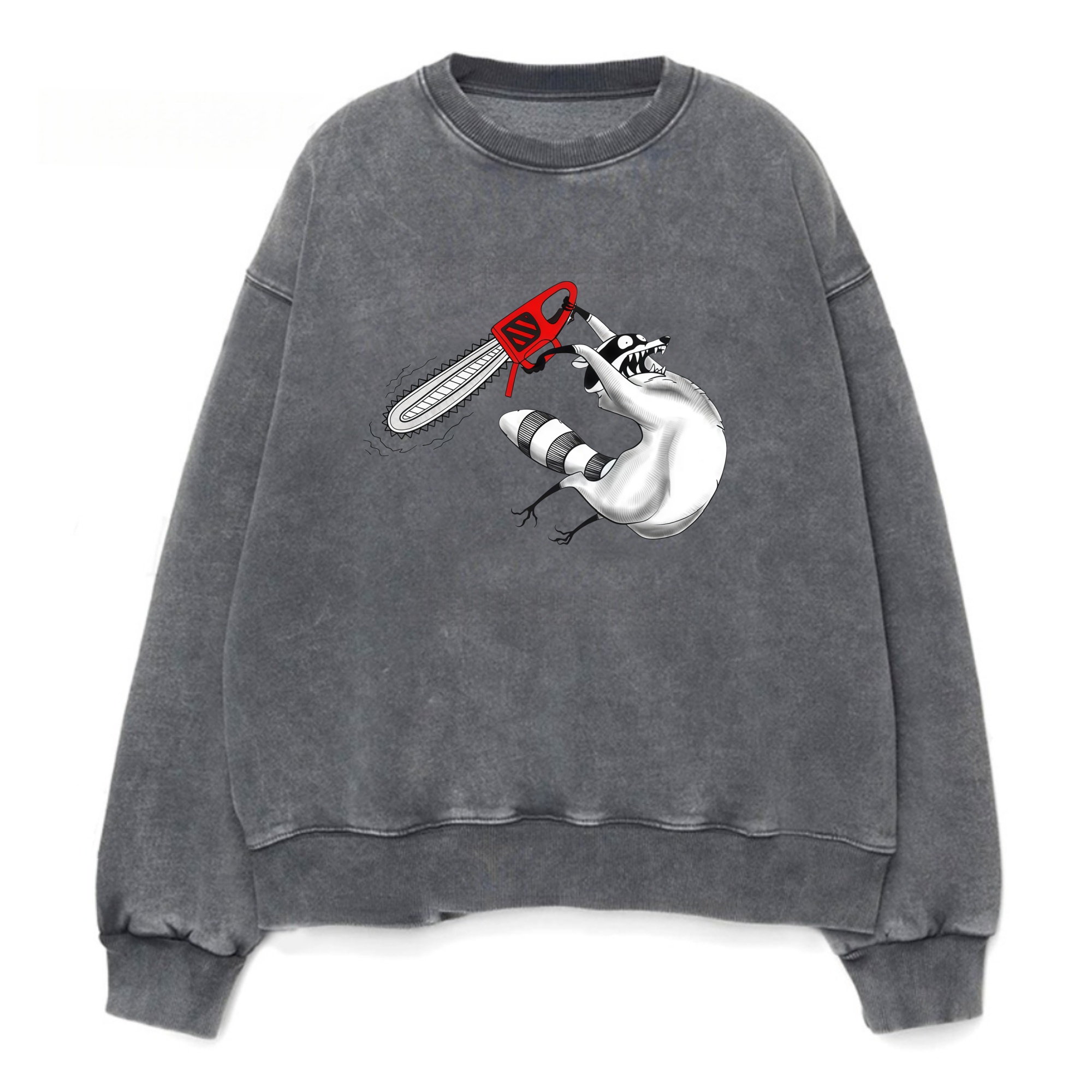 Magmoo Chainsaw Raccoon T-shirt Sweatshirt/ Hoodie