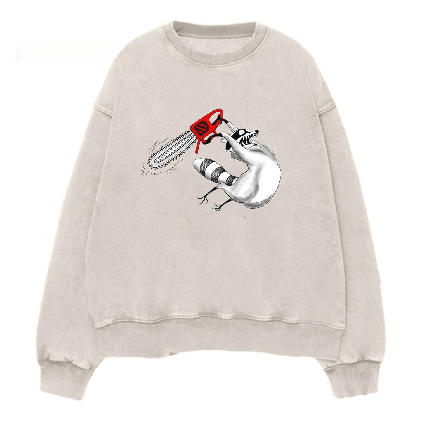 Magmoo Chainsaw Raccoon T-shirt Sweatshirt/ Hoodie