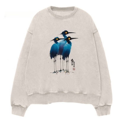 Magmoo Great Blue Heron Ink Painting T-shirt/ Sweatshirt/ Hoodie