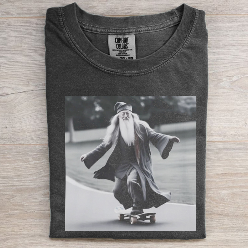 Dumbledore Skateboarding Unisex  T-shirt-Magmoo