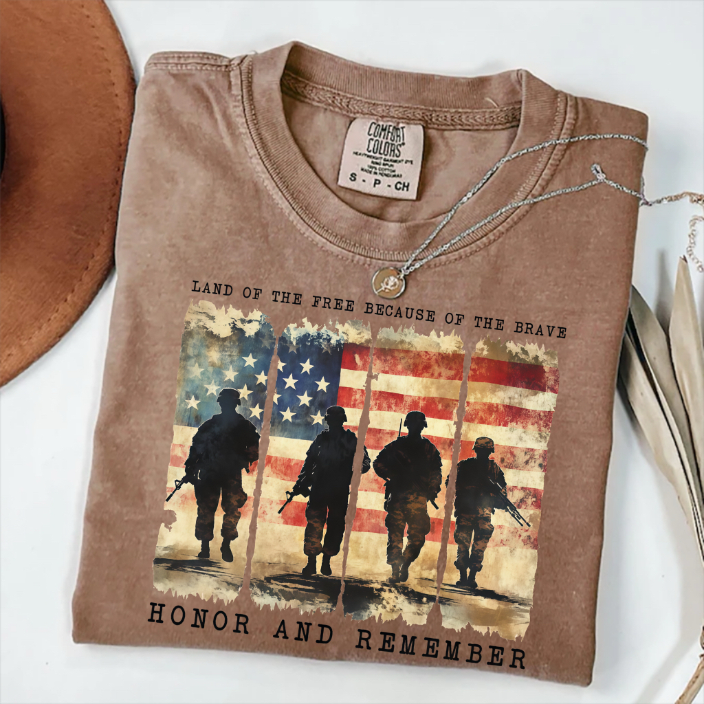 Land Of The Brave Memorial Day T-shirt