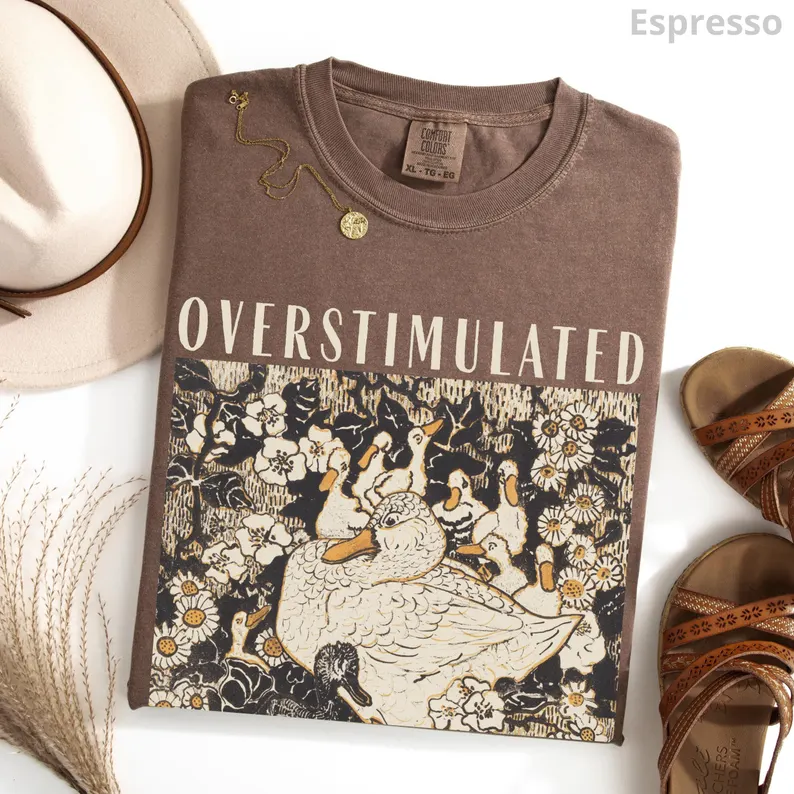 Overstimulated Mama Duck Shirt-Magmoo