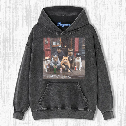 Retro Style Funny Cat Shirt/Sweatshirt/Hoodie-Magmoo