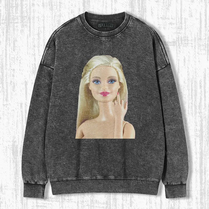 DOLL GIRL MEME SWEATSHIRTS & HOODIES-Magmoo