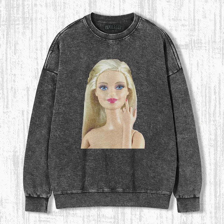 DOLL GIRL MEME SWEATSHIRTS & HOODIES-Magmoo