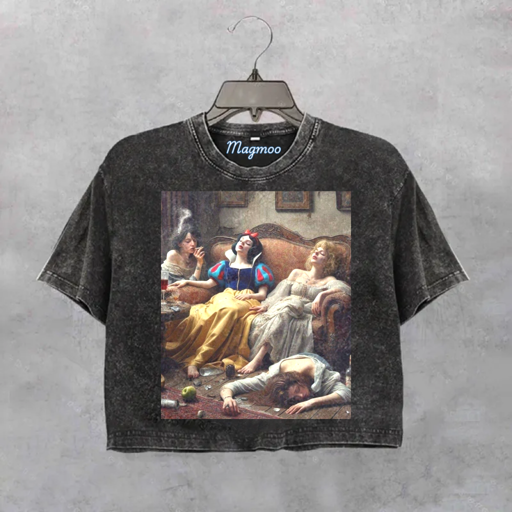 Funny Princess Crop Shirt