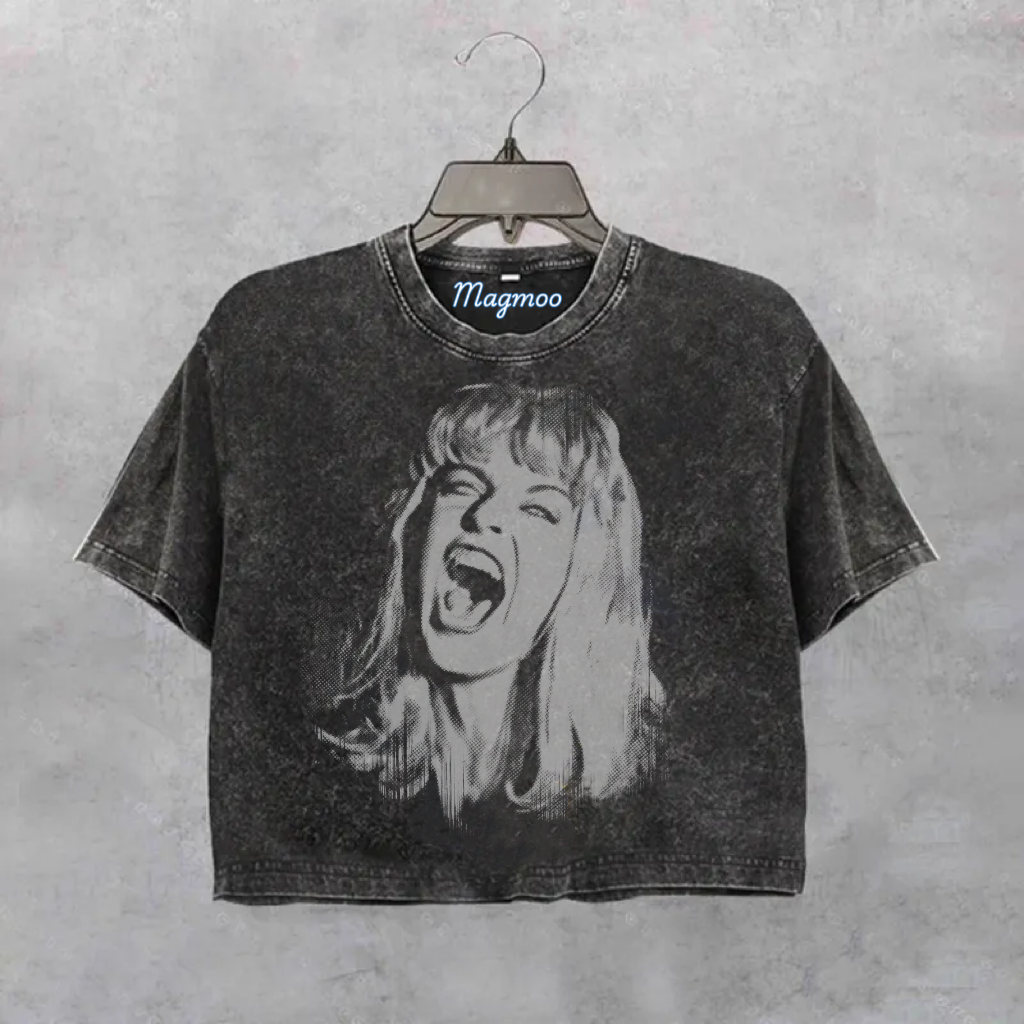 Retro Laura Doppleganger Crop Shirt