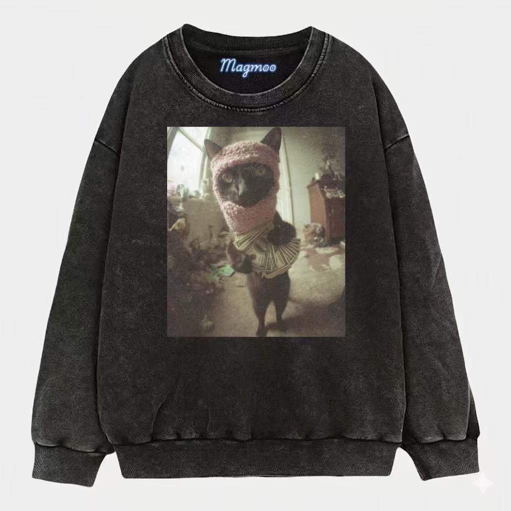 Rich Black Cat Shirt