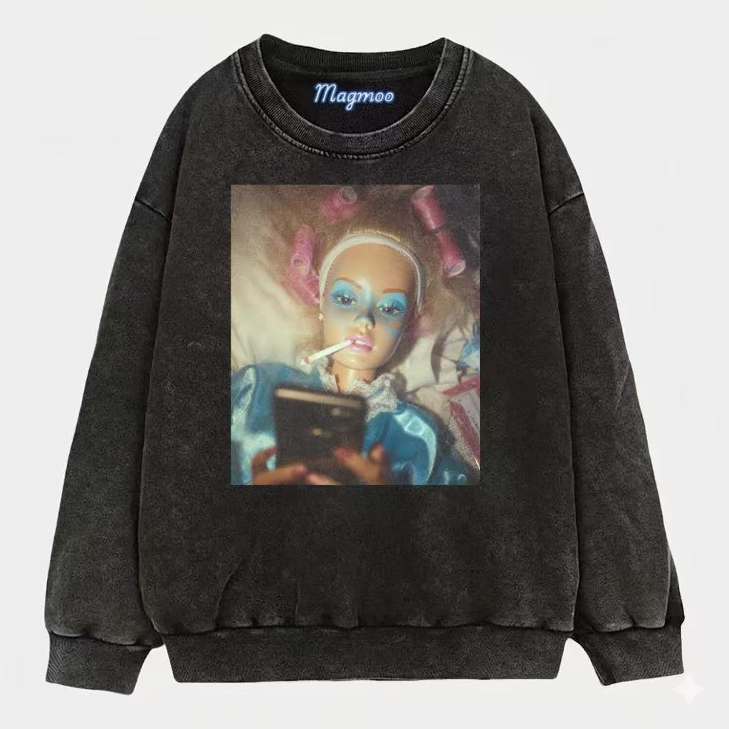 Funny Doll Face Girl Meme Shirt