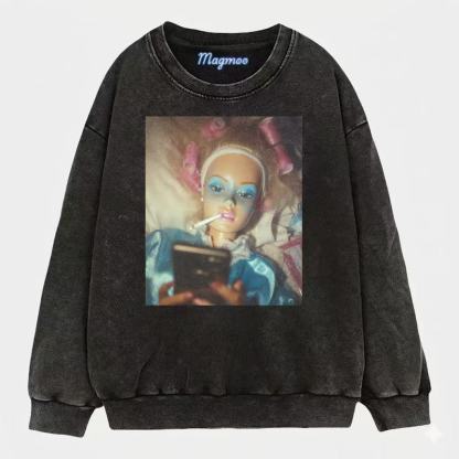 Funny Doll Face Girl Meme Shirt