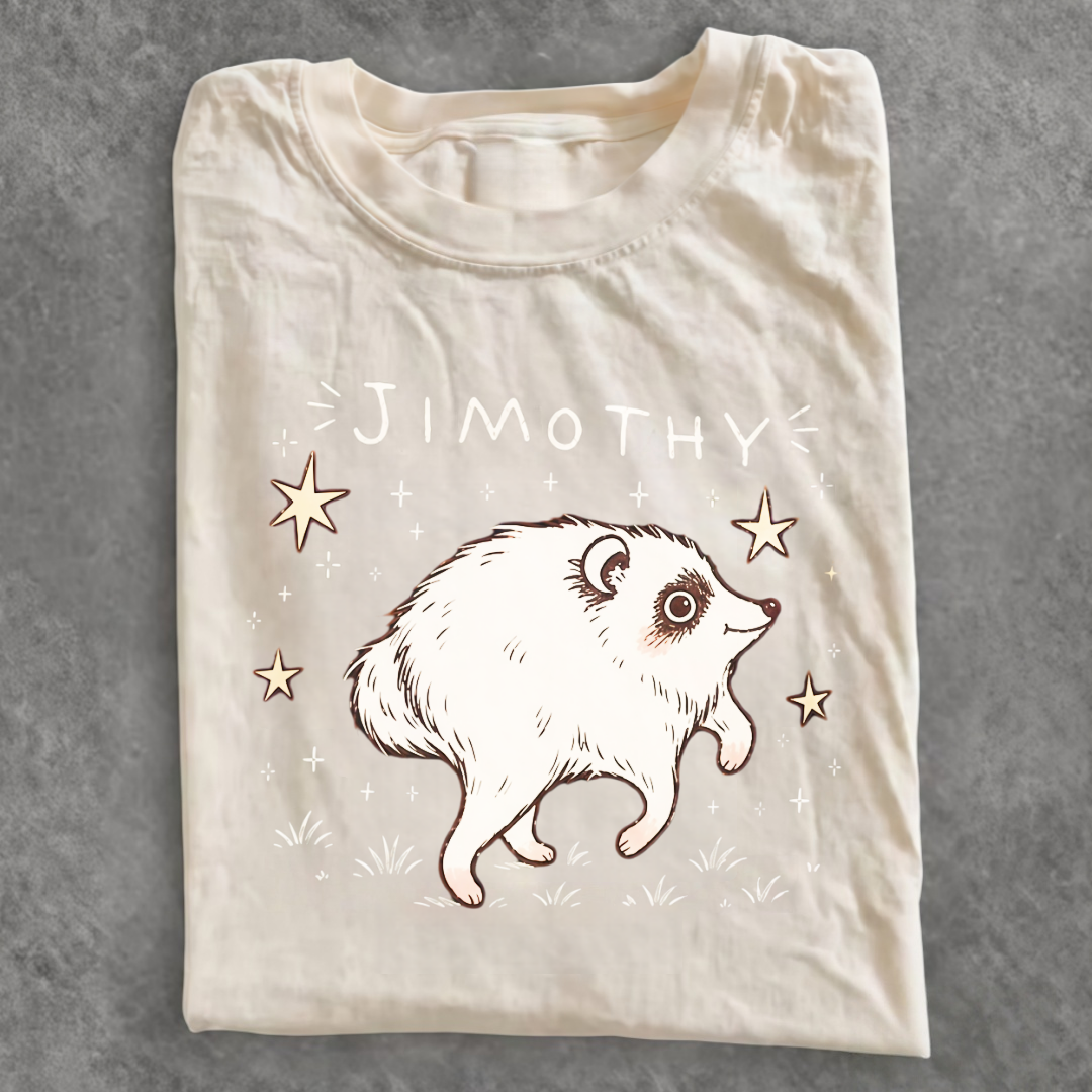 Magmoo Funny Raccoon Jimothy T-shirt
