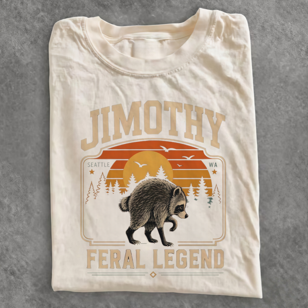Magmoo Retro Jimothy Raccoon T-shirt