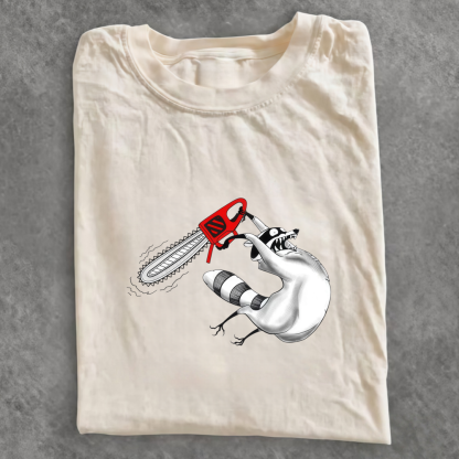 Magmoo Chainsaw Raccoon T-shirt Sweatshirt/ Hoodie