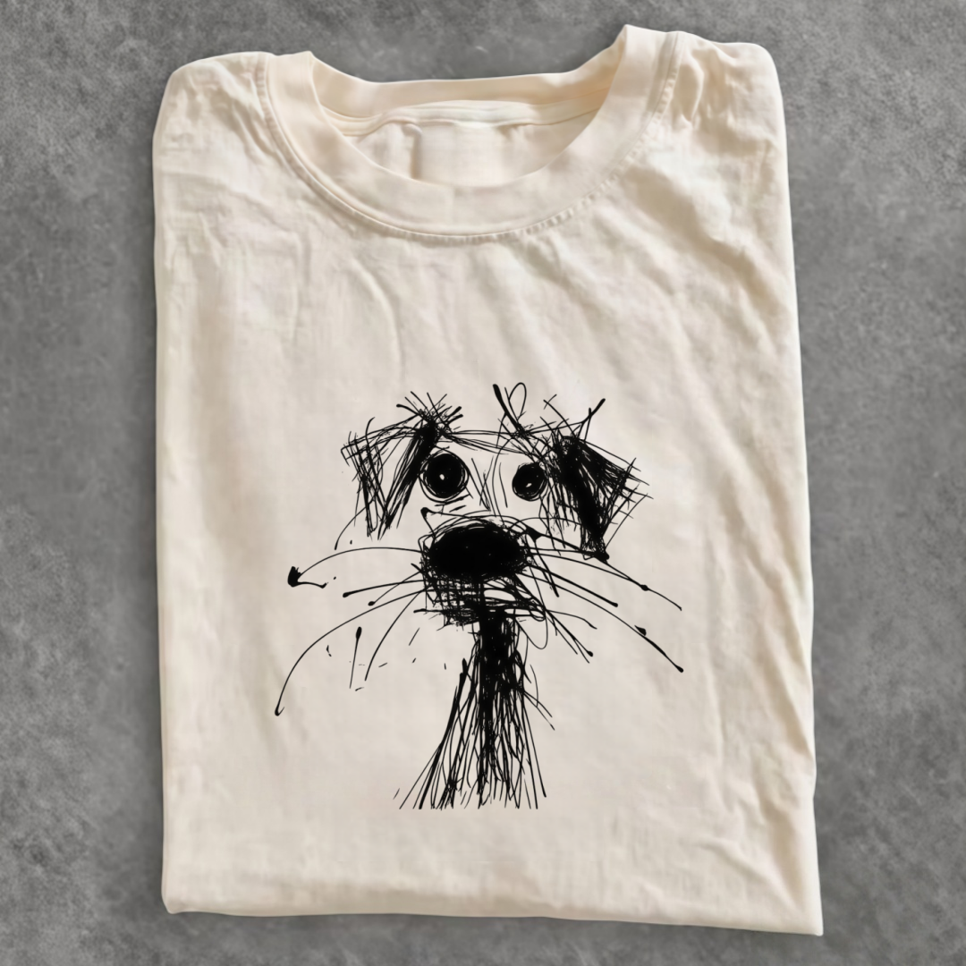 Magmoo Scribble Sketch Dog T-shirt/ Sweatshirt/ Hoodie