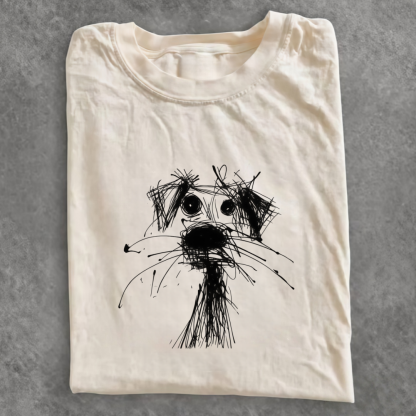 Magmoo Scribble Sketch Dog T-shirt/ Sweatshirt/ Hoodie